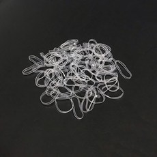 【台灣製造】TPU環保無硫橡皮筋 No.8*0.5*2mm(100公克/包 透明色) 不會變黏 耐用不老化, 1個, 0.5mm*0.2mm 100g(公克), 透明色