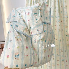 【 臺灣\齣貨 】帶胸墊月子服 春鞦季 産後雲朵棉哺乳睡衣女 夏懷孕期孕㛿餵奶傢居服【秦小姐精品店】