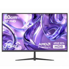 큐빅스 FHD PC 모니터 32인치 LED 75Hz 5ms 내장스피커 광시야각 컴퓨터모니터 DP단자 무결점, HW320F75C 무결점, 80cm