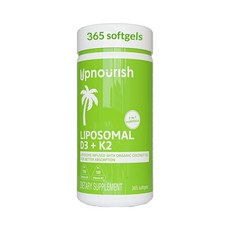 UpNourish脂質體維生素D3 K2，進口MK7，促進骨骼健康，提升鈣質吸收, 1個, 28.3脂質體10000i 180粒