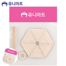 제삼오스토어 나무 팽이 (육각) 조카선물 장난감 전통장난감 어린이놀이