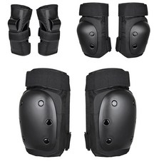 運動安全防護具 6件套組 直排輪滑板防護 防摔防撞, 1個, S號(尺寸以手腳圍為主)
