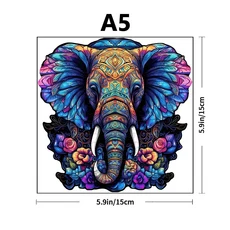 독특한 나무 조각 퍼즐 - 동물 및 판타지 모양 성인용 애호가를 위한 예술적인