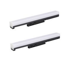 엘포스 LED SIMPLE 300mm 티에스라인등 레일조명 특허등록 TS라인등 슬림형 고출력 플리커프리 바디블랙 +니트럴장갑1개포함, 2개, 전구색