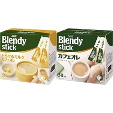 에이지에프 블렌디 스틱 밀크 카페오레 인스턴트 커피, 1세트, 60개입