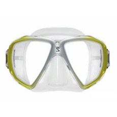 島嶼潛水 SCUBAPRO SPECTRA 雙面鏡，潛水面鏡，強化玻璃，舒適貼合，視野廣闊，多色可選, 黃