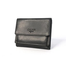 CALTAN 真皮短夾 扣式零錢包