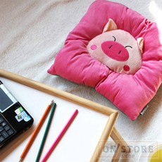 [ON디자인] 핑크돼지 USB 발열방석 엉따방석