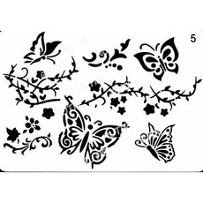 型染版 ST-B50-0059 蝶古巴特DIY簍空模板 塗鴉模版 繪畫模版，輕鬆打造獨特風格, 1個, B50-0059