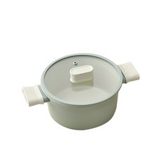 LocknLock 樂扣樂扣 IH爐適用Suit系列附蓋雙耳湯鍋, 薄荷綠, 22cm, 1個