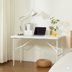 리빙체인지 높이조절 야외 테이블 1200, 화이트