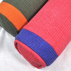 레트로 디자인 경추 메밀 원통형 누빔베개 봄 낮잠 간절기 아버님 할아버지 사계절 여름 목, 핑크