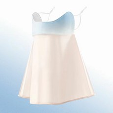 DFMEI 夏季冰絲臉部防曬口罩薄款漸變護眼面罩防紫外線透氣臉罩生活遮陽, 17.5 x 9.5cm, 漸變白朗面罩:如圖