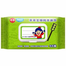 奈森克林 乖乖 柔濕巾 純水濕紙巾, 1個, 乖乖濕紙巾88抽 綠色金順