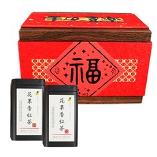 鑫龍源有機茶園 鴻福杉林溪有機茶葉禮盒180g-300g/附提袋組 (有機驗證金萱/綠茶/蜜香), 1個, 有機花果香紅茶葉30gx6罐-共180g