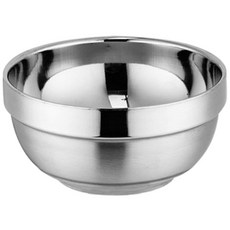 304不鏽鋼雙層防燙碗 - 隔熱防燙、兒童防摔不鏽鋼碗【CC0129】, 不鏽鋼, 10只裝, 單件