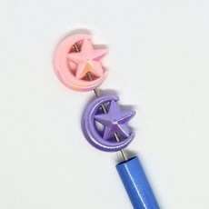 볼펜꾸미기 볼꾸 동대문 꾸미기 DIY 알록달록 미니 랜덤 별 달 비비드 컬러, 볼펜꾸미기 볼꾸 동대문 꾸미기 DIY 알록달록 미니 랜