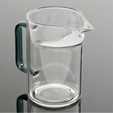 서무스토어 내열유리 거름망 숙우 400ml 그린 티주전자