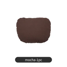 통기성 자동차 목 베개 스웨이드 가죽 메모리 폼 머리 받침 Porsche Cayenne Macan 용 부드러운 요추 쿠션, 06 Mocha Headrest 1pc