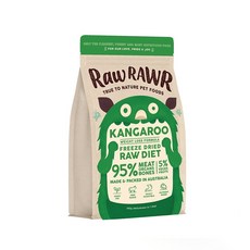 唯研系 【RawRAWR】凍乾主食-袋鼠口味 350g 貓狗專用/低脂肪/澳洲進口, 1個, 袋鼠肉、袋鼠肝、袋鼠骨頭、袋鼠肺、袋鼠心、南瓜、青蘋果、白花椰菜、高麗菜、綠花椰菜、藍莓、羽衣甘藍、蛋黃