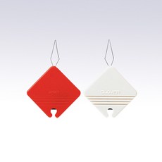 【可樂牌Clover】日本原廠紅白二入組剪線穿線器 可切線 輕鬆穿針引線 手工藝必備, 1個