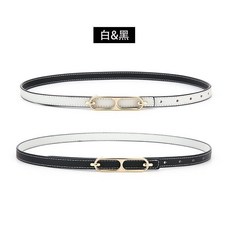 真皮時尚細腰帶 女雙面百搭 皮帶