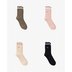 라코스테 LACOSTE (여성 26SS 여성 케이블 미들 삭스 RA194E-56G 4컬러 (택1) 46390