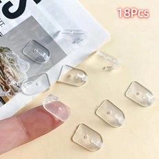 미니 후크 목걸이 쥬얼리 자가 접착식 침실 책상 주방용, 1개, 1. 명확하다