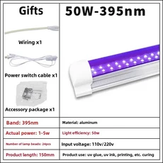 고성능 365NM UV LED 경화 램프 이중 행 UV 튜브 최적의 중합 효과244, 12 395nm 0.15m or line