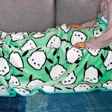 산리오 포차코 페이스 싱글 담요 캐릭터 무릎담요 140x200cm, 산리오 포차코 페이스 싱글 담요 캐릭터 무릎담요 140