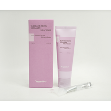 [콜라겐팩 BEST] 비건이펙트 랩핑 저분자 콜라겐팩 깐달걀 탄력 광채 (브러쉬 증정), 3개