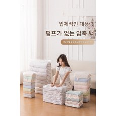 대용량 진공 압축 백 세트: 걸이형 3개 + 3D 스탠드형 7개 + 펌프, 1박스, 10개입