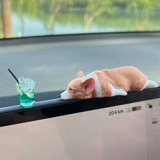 강아지 액세서리 인형 코기 레진 정교한 장난감 미니 장식 선물 장식 귀여운 자동차 대시보드 인테리어
