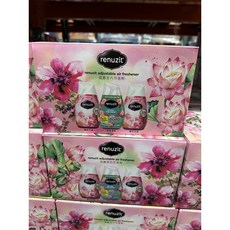 Renuzit 蕊麗可調式室內芳香劑 蓮花香 雨後清新 9入禮盒裝, 1個