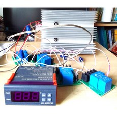 DC12V製冷晶片冷熱切換用PID溫度控制器 含1米感溫棒 帶高溫警報接點功能, 1個, 30A