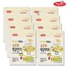 베베스트 아이 맛있는 순두부 백김치찌개 해썹 아기반찬 레토르트식품 아이 맛있는 순두부백김치찌개, 8개, 200g