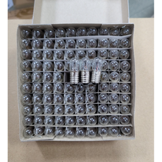 꼬마전구 파이롯트 램프 6.3V 1W 네지전구 1각(100개)판매, 100개, 전구색