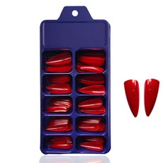 대용량 네일팁 인조손톱 코핀 / 스텔레토 (약100pcs), 컬러네일팁(100팁)-23, 1개