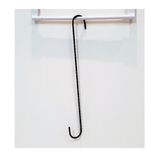 S자 스틸 고리 블랙 40cm, 본상품