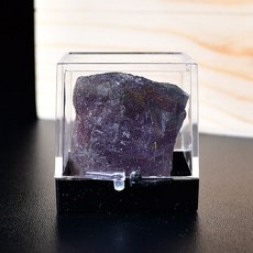 광물 표본 세트 암석 과학교구 결정 교구 키트 원석, W. 퍼플 블랙 플루오라이트 (3.5 cm)