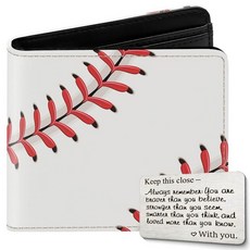 Tawazi 카드 포함 남아용 아동용 지갑 만 4-5-6-7-8-9-10-11-12-13-14-15-16세 가죽 지갑 - 십대 청소년 크리스마스 생일 선물 야구. 24455