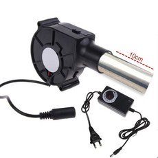 220V 바베큐 팬 공기 수집 조절 가능한 속도 요리 도구가있는 소형 폭발 엔진 미국/EU 플러그 휴대용 송풍기 캠핑, EU Plug Upgraded, 1개