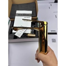 KOHLER/科勒 衛浴臺盆全銅冷熱混水閥水龍頭 洗臉盆檯面盆浴室櫃用冷熱龍頭, 1個, 金色全銅水龍頭