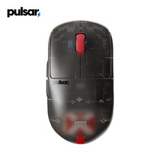 펄사 슈퍼 클리어 에디션 X2H 무선 게이밍 마우스 미니, PX2A21, 블랙