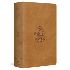 (영문도서)ESV Giant Print Personal Size Bible Red Letter (Trutone Nubuck Caramel... Imitation Leather, Crossway, English, 9798874906658