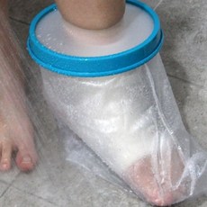 욕실 샤워 부상 환부 보호 방수 밀봉 커버 깁스 붕대 물 차단 목욕 위생 관리, 1개, 상세페이지 참조