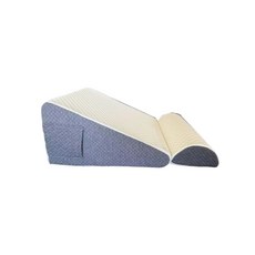 三角靠背枕 老人護理 附頭枕, 滌綸 白灰拼接三角枕 50cm*50cm 基礎款