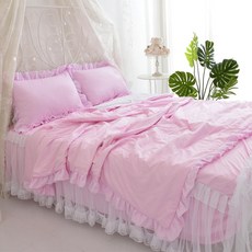 레이스이불 공주풍 프로방스침구세트 스커트 에어컨 라이