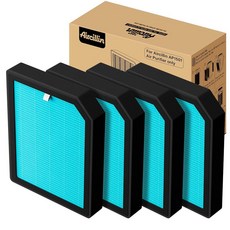 Aircillin 공기 청정기 AP1501 교체 필터 4팩 H13 트루 헤파 필터 활성탄 필터(AP1501)