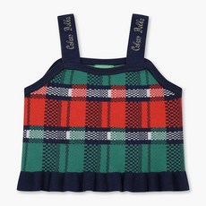 베네통 키즈 체크 뷔스티에 QAKP11561NY